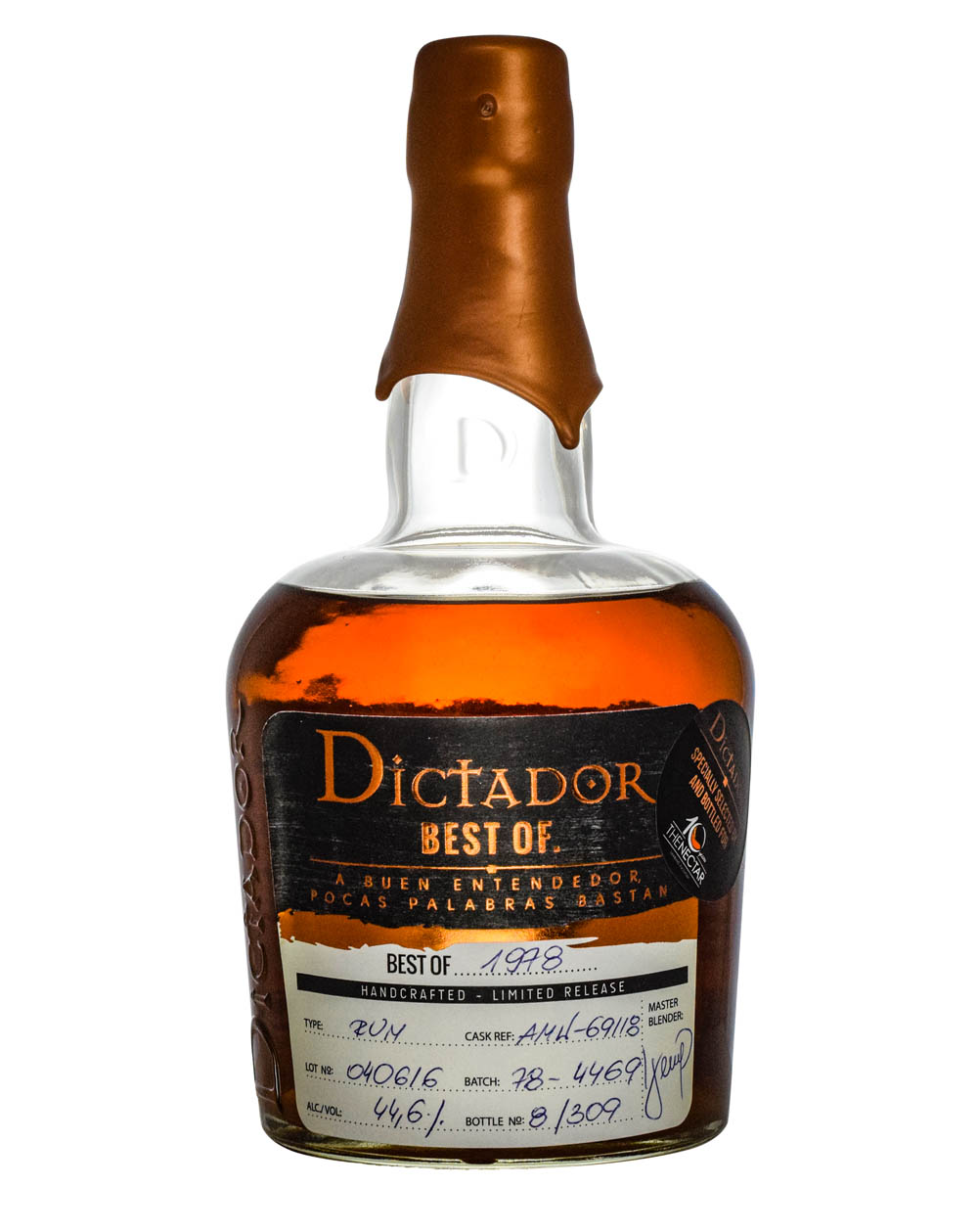 Dictador Best Of 1978 Bottled For Nectar Rum Must Have Malts MHM