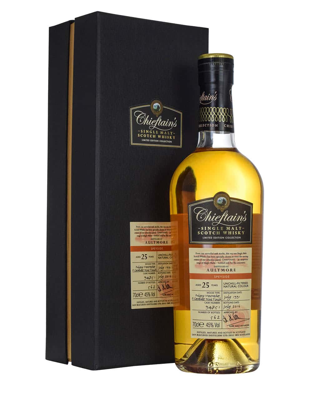 Aultmore 25 Years Old Chieftain’s 1991 Cask #94751 Box Must Have Malts MHM