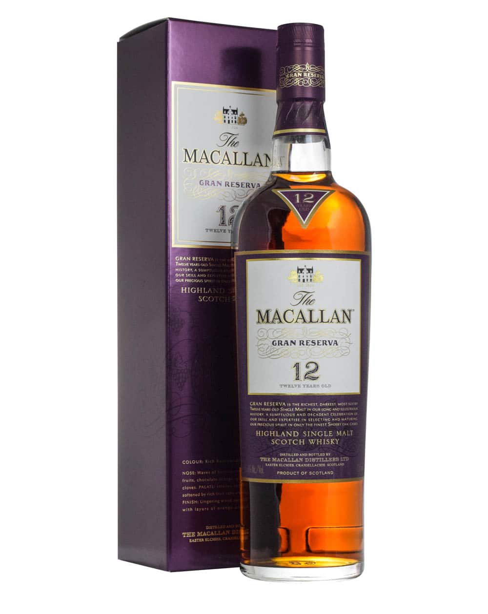 Macallan 12 Year Old Gran Reserva Single Malt Whisky - 70cl