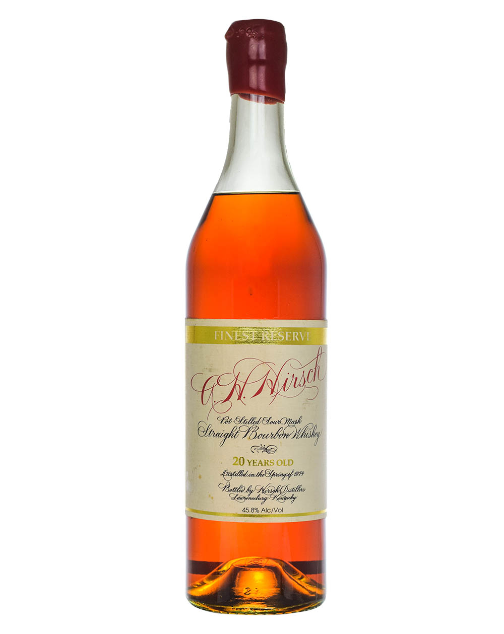 A.H. Hirsch 1974 Finest Reserve 20 Years Old Red Wax Musthave Malts MHM