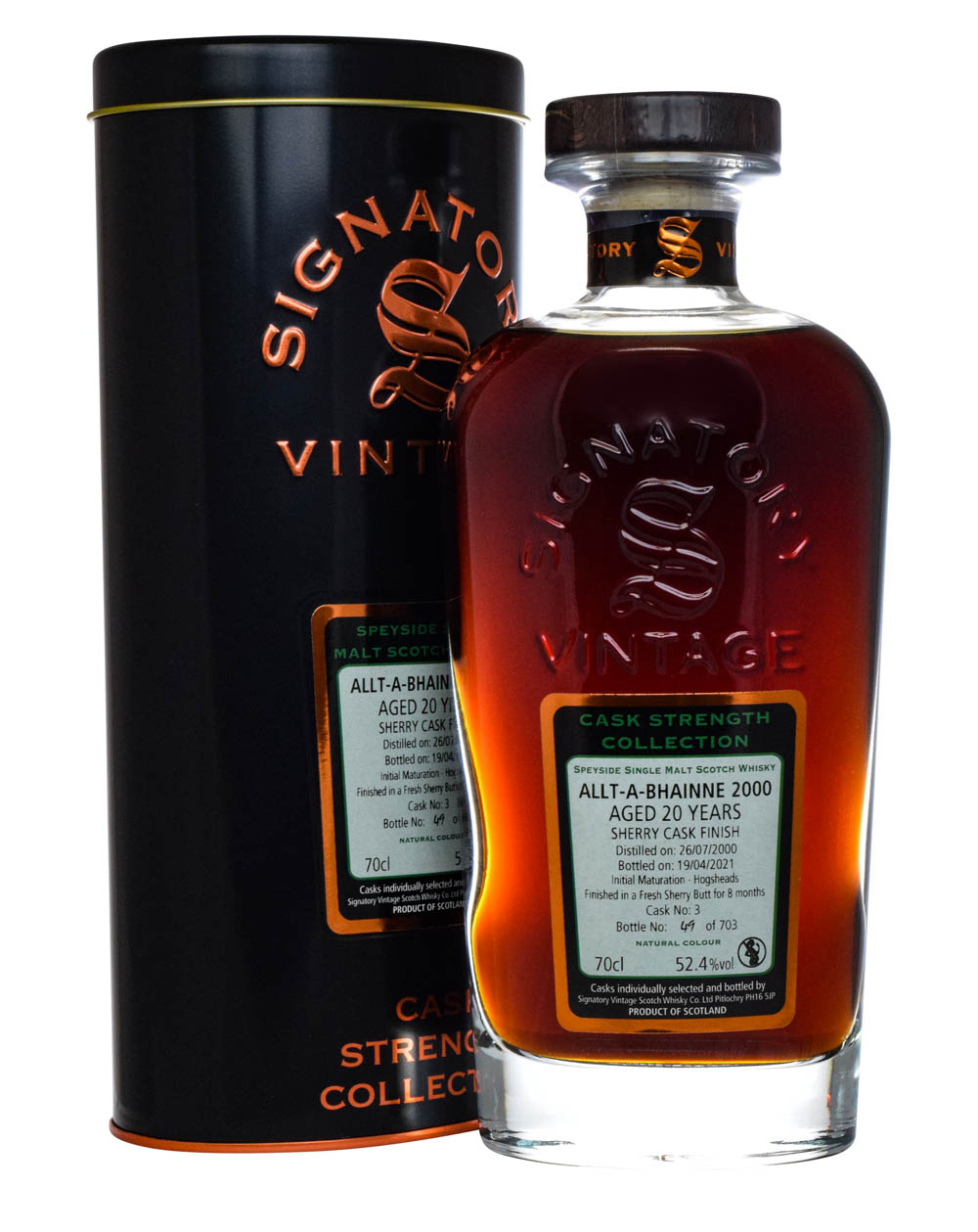 Allt-A-Bhainne 20 Years Old Signatory Vintage 2000 Tube Musthave Malts MHM