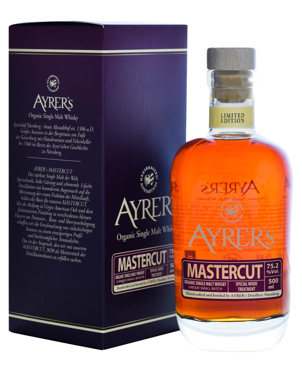 Ayrer's Mastercut 75.2% Organic Whisky Box Musthave Malts MHM