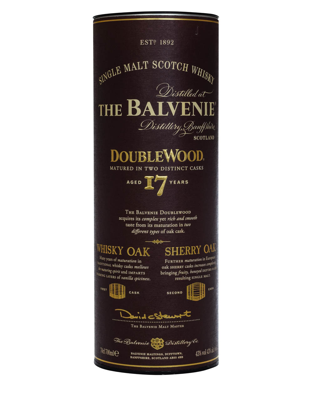 Balvenie 17 Years Old Double Wood 2Tube Musthave Malts MHM
