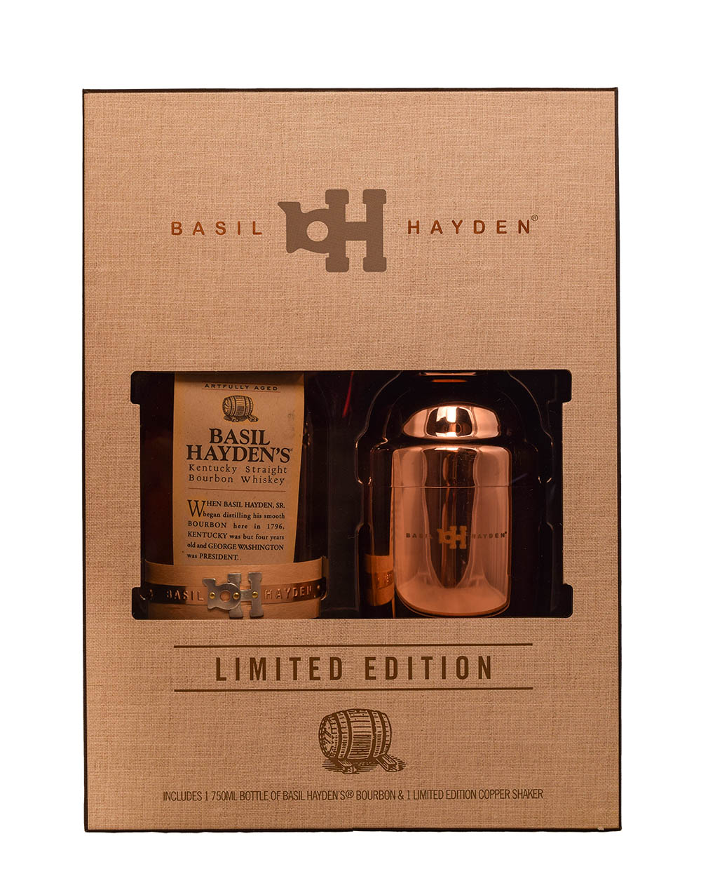 Basil Hayden's Kentucky Straight Limited Edition Copper Cocktail Set Box 2 Musthave Malts MHM