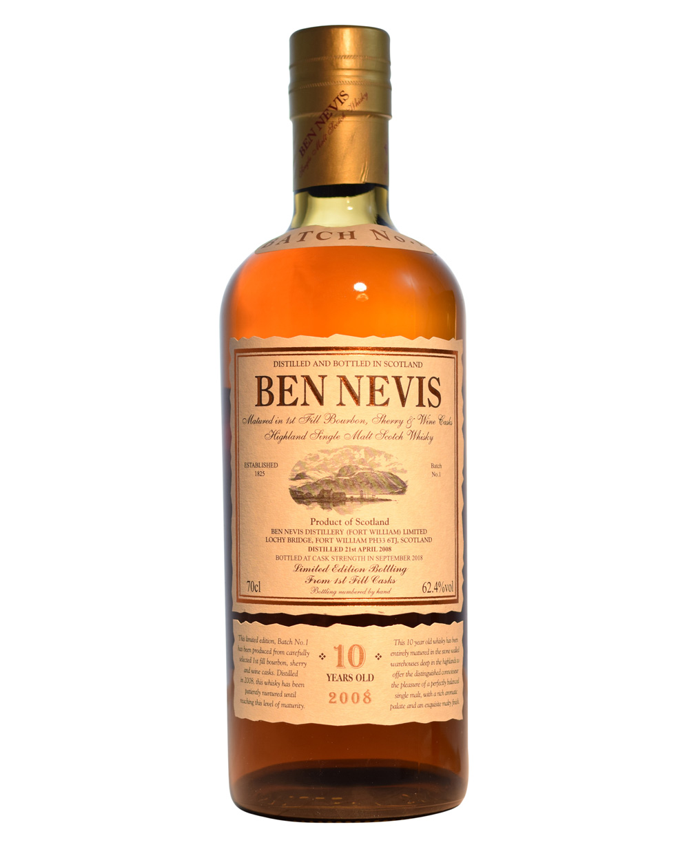 Ben Nevis 2008 - Batch 1 (10 Years Old) Musthave Malts MHM