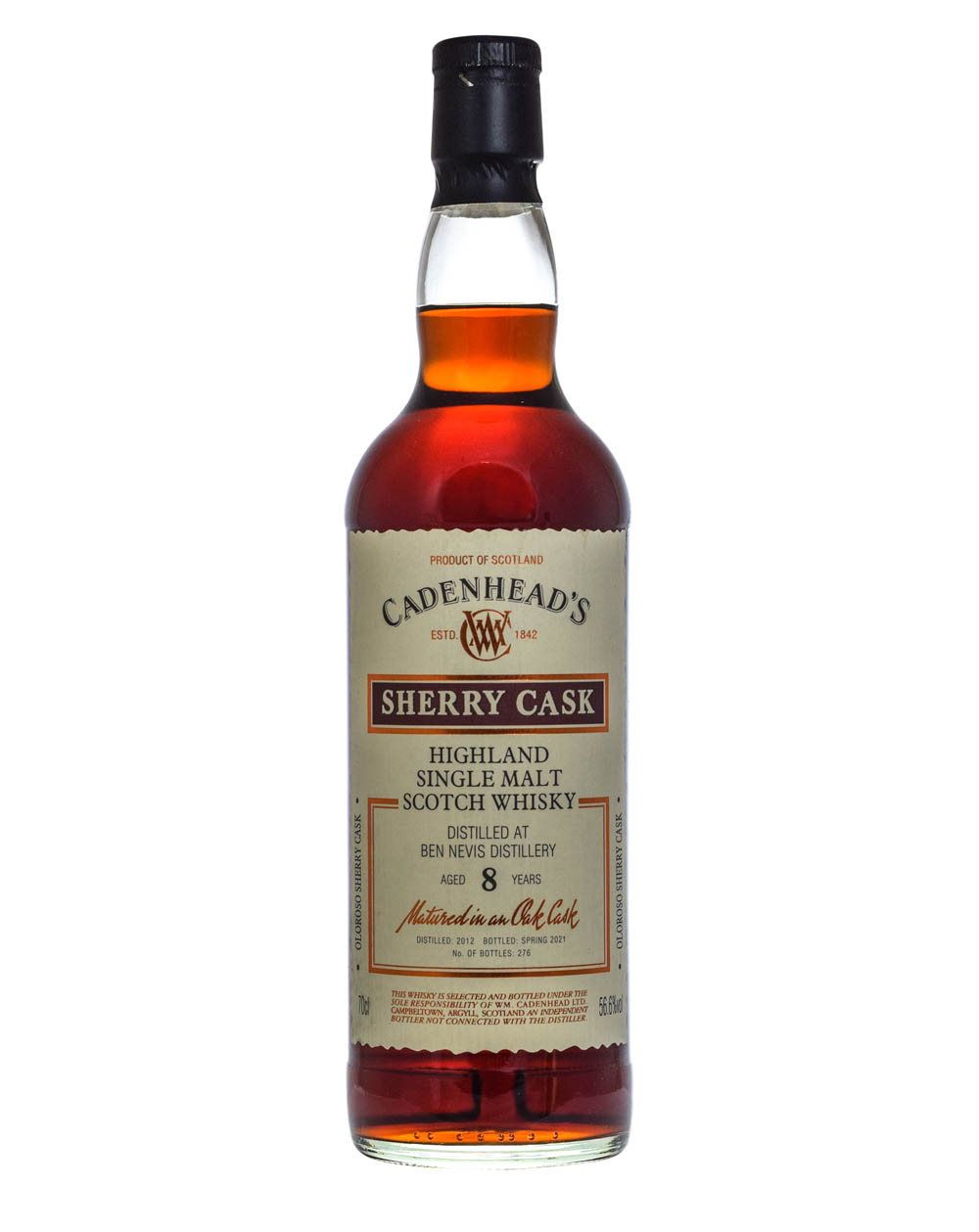 Ben Nevis 8 Years Old Cadenhead 2012 Musthave Malts MHM