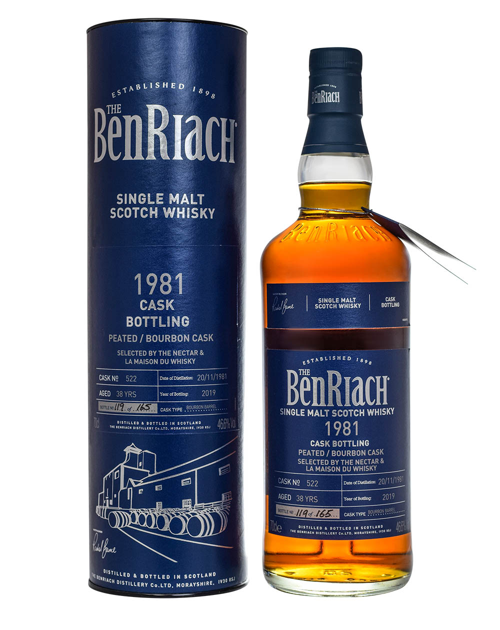 Benriach 1981 Cask Edition 38 Years Old Tube Musthave Malts