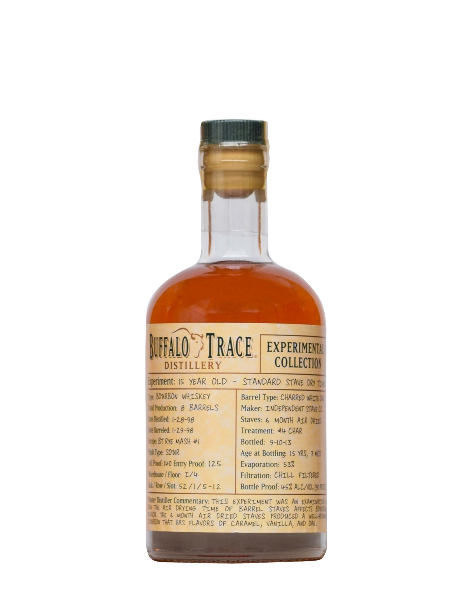 Buffalo Trace Experimental Collection 15 Year Old - Standard Stave Dry Time