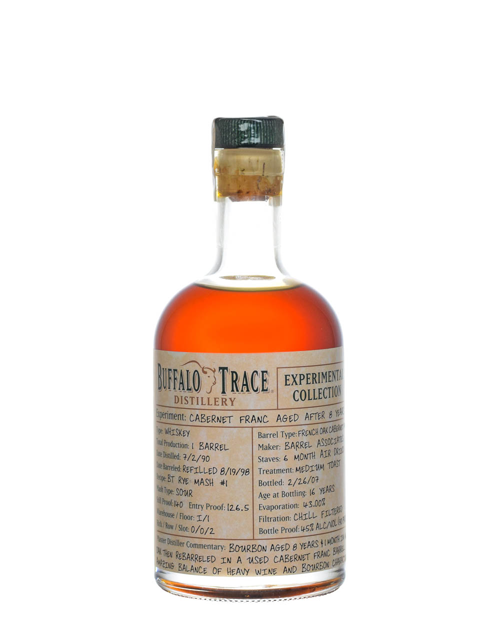 Buffalo Trace Experimental Collection Cabernet Franc Aged After 8 Years Musthave Malts MHM
