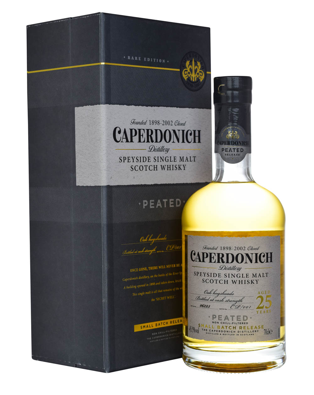 Caperdonich 25 Years Old Peated Small Batch Release Box Musthave Malts MHM