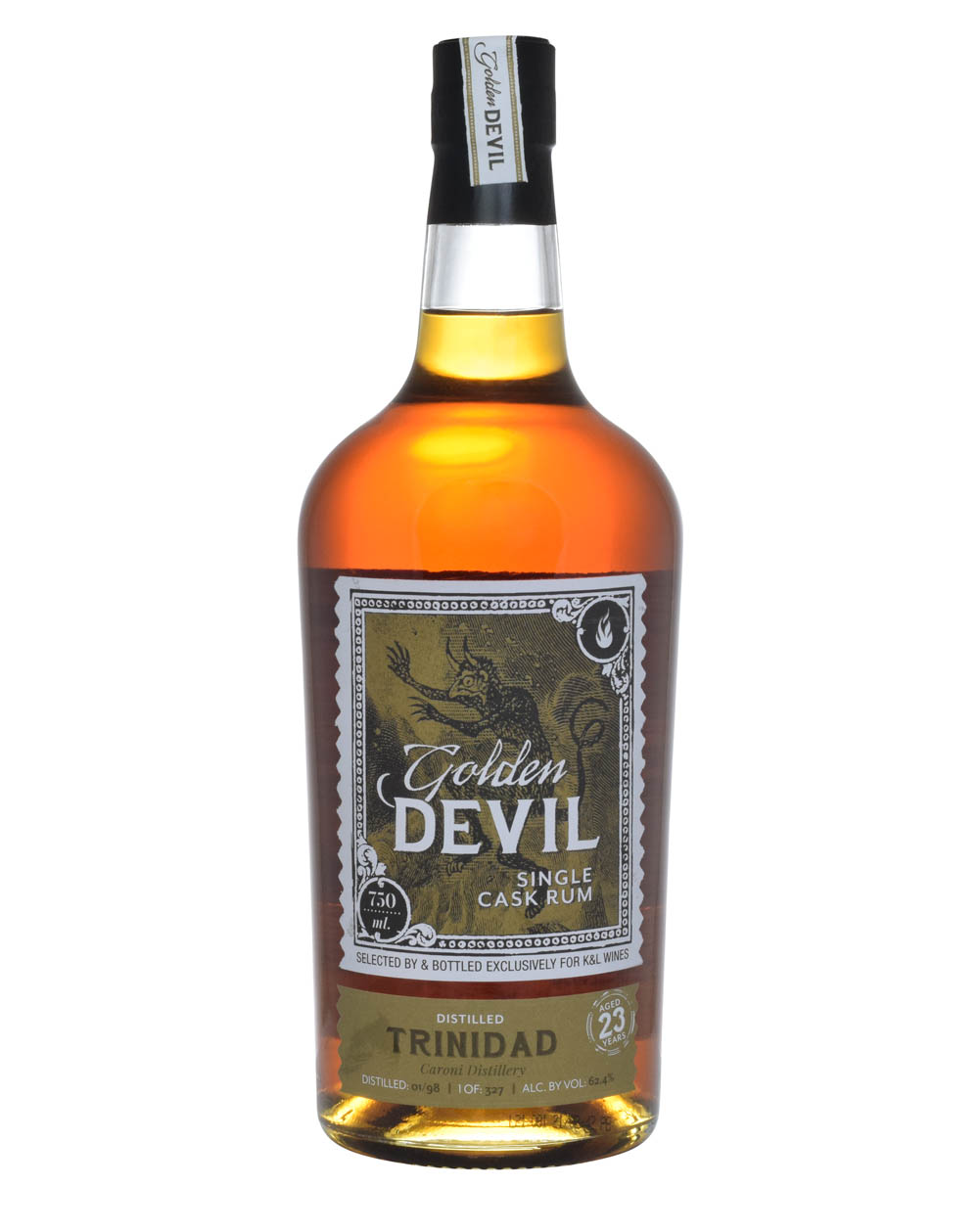 Caroni 23 Years Old Golden Devil 1998 Musthave Malts MHM