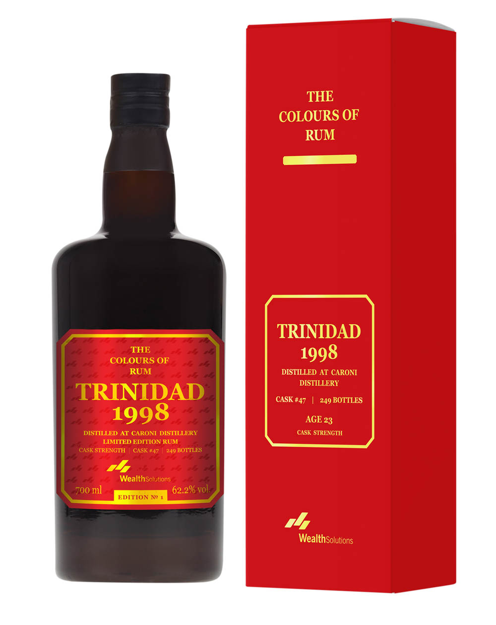 Caroni Trinidad 1998 The Colours Of Rum Edition 1 Box Musthave Malts MHM