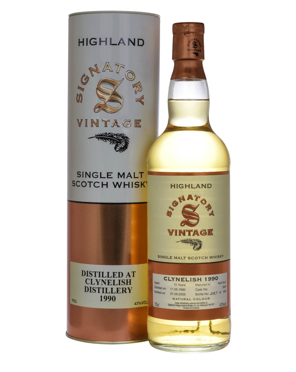 Clynelish 15 Years Old Signatory Vintage 1990 Tube Musthave Malts MHM