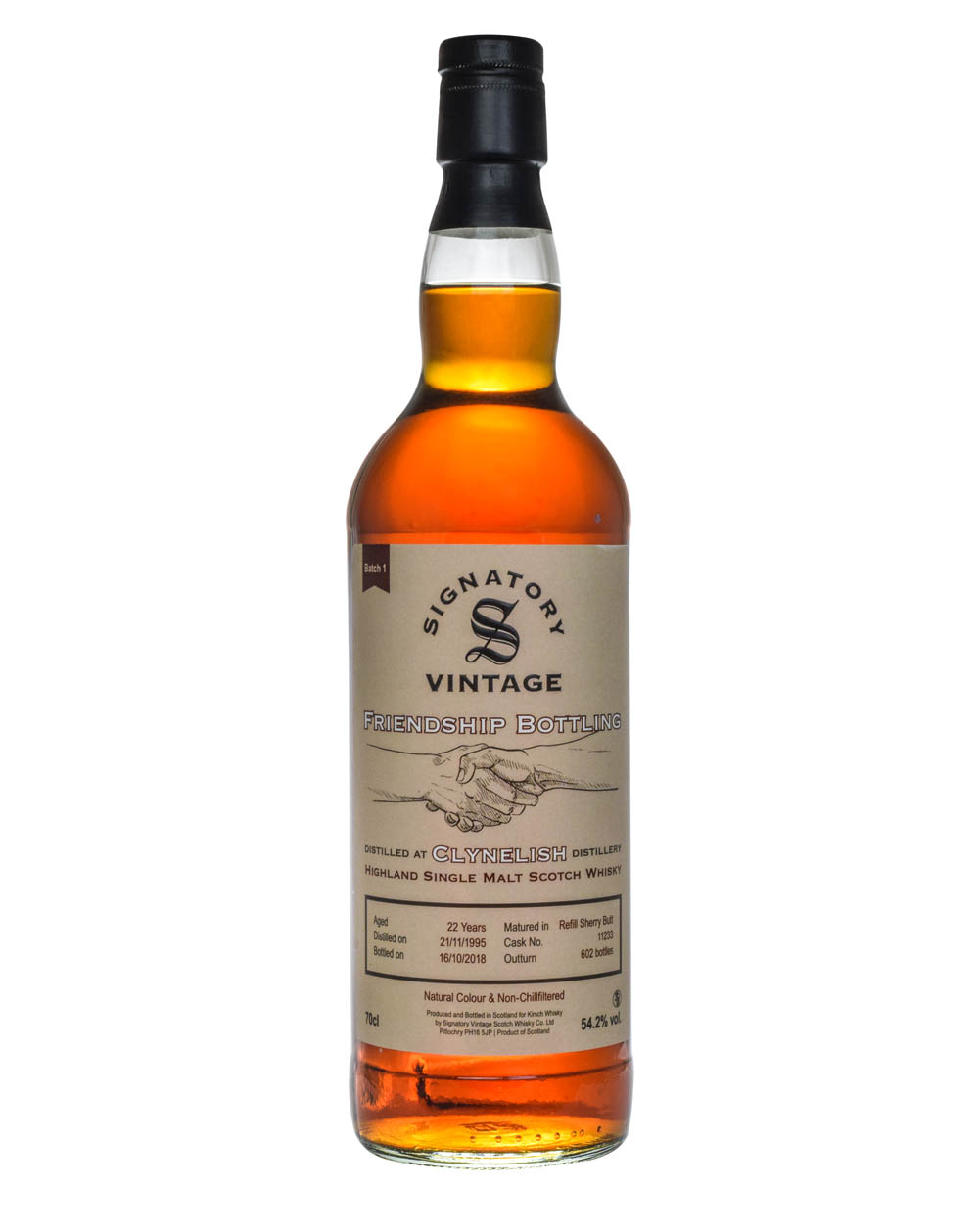Clynelish 22 Years Old Signatory Vintage Friendship Bottling 1995 Musthave Malts MHM