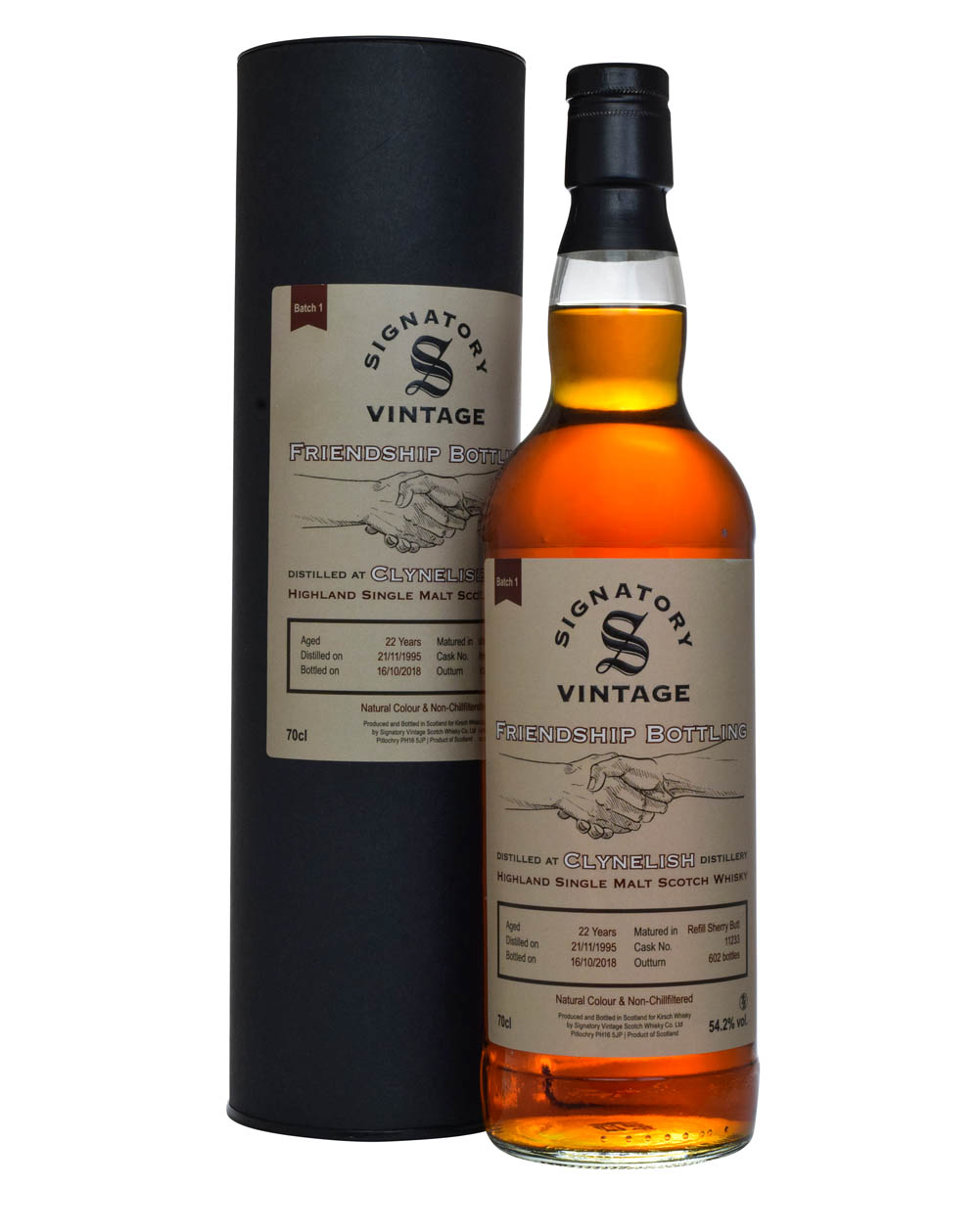 Clynelish 22 Years Old Signatory Vintage Friendship Bottling 1995 Tube Musthave Malts MHM