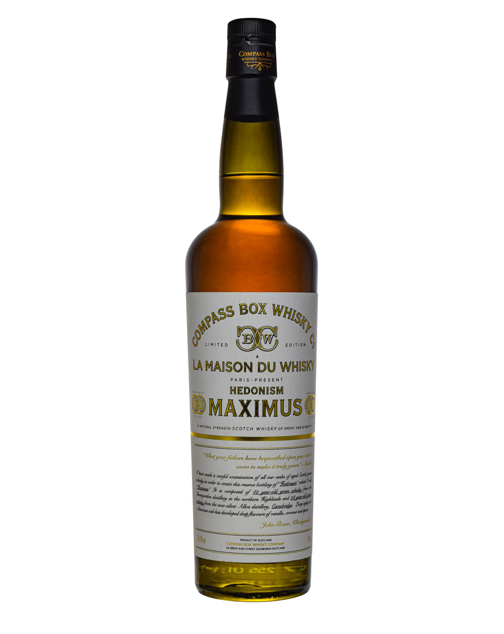 Compass Box LMDW Present Hedonism Maximus Musthave Malts MHM