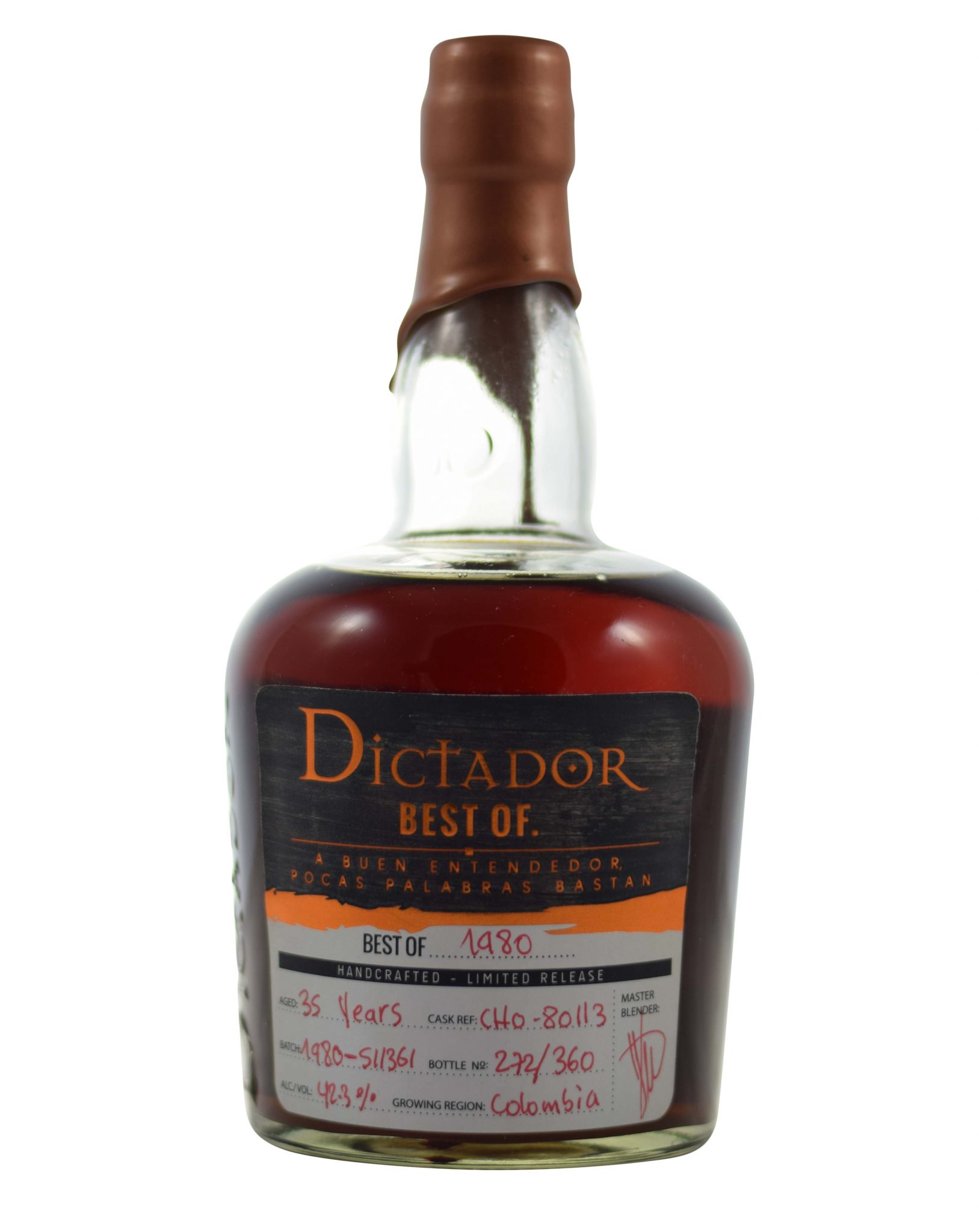 Dictador 1980 35years 42,3% Musthave Malts MHM