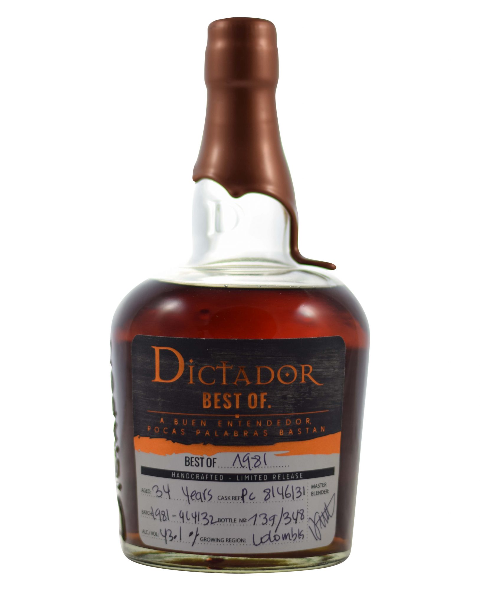 Dictador 1981 34 years 43,1% Musthave Malts MHM