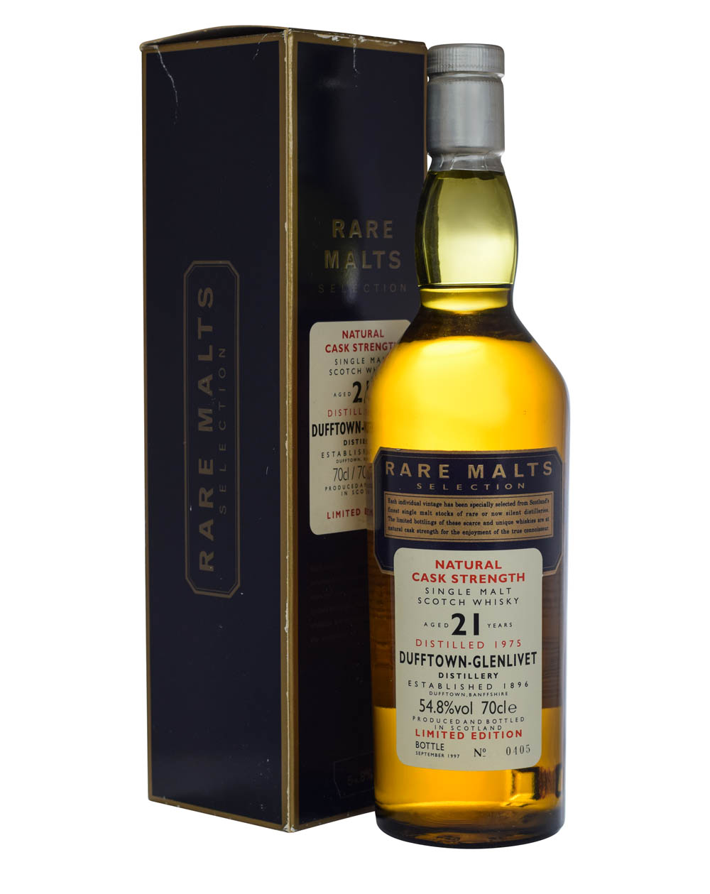Dufftown-Glenlivet 1975 Rare Malts Collection 21 Years Old Box Musthave Malts MHM