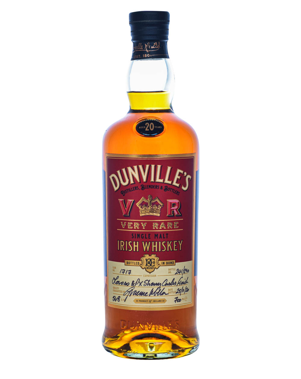 Dunville's Irish Whiskey 2020 Bottled in Bond Musthave Malts MHM