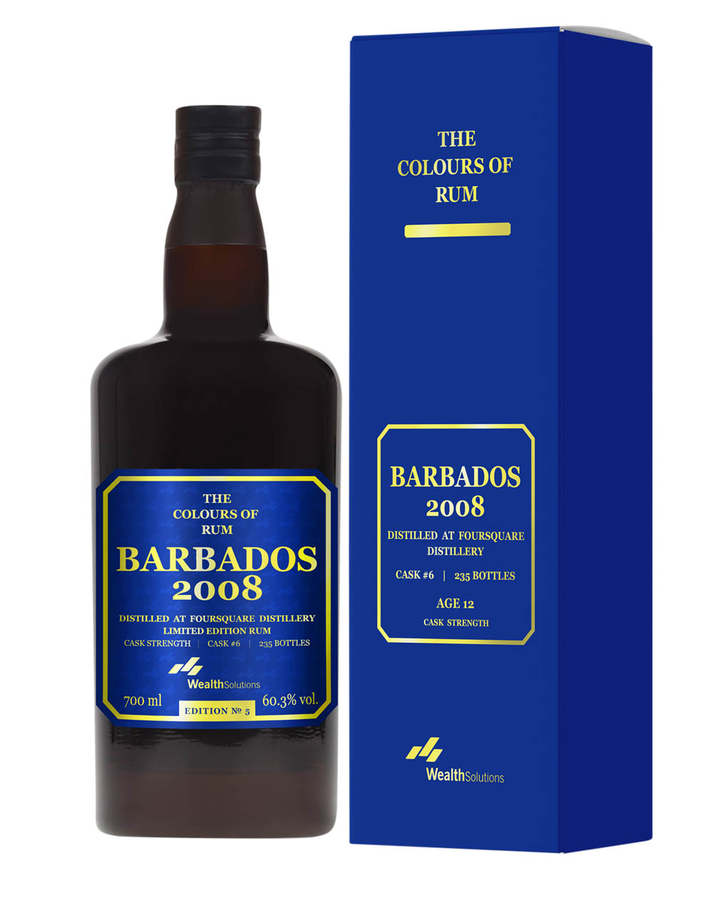 Foursquare Barbados 2008 The Colours Of Rum Edition 5 Box Musthave Malts MHM