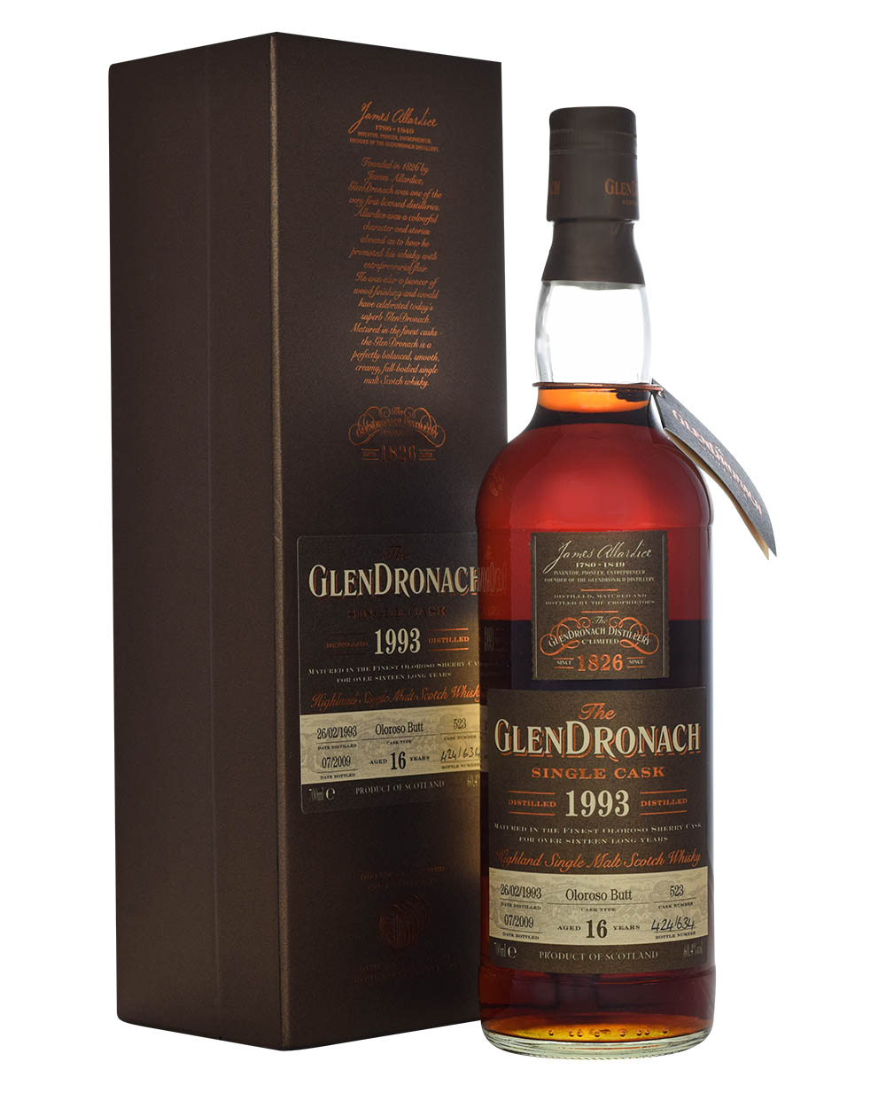 Glendronach 16 Years Old 1993 Single Cask 523 Batch 1 Box Musthave Malts MHM