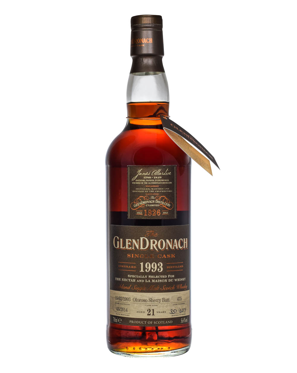 Glendronach 1993 Single Cask 21 Years Old Musthave Malts MHM