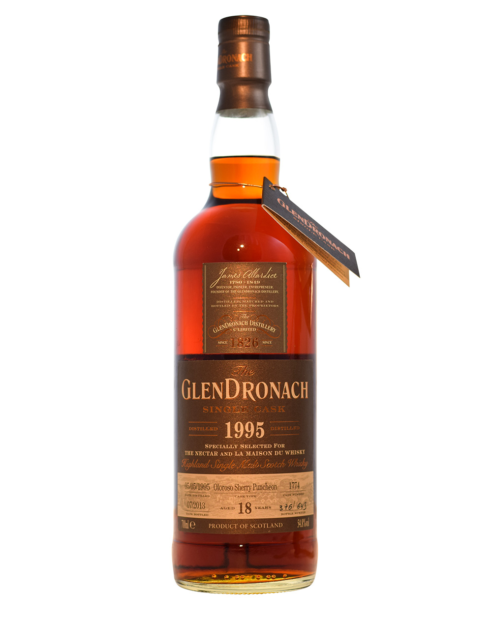 Glendronach 1995 Single Cask 1774 (18 Years Old) Musthave Malts MHM