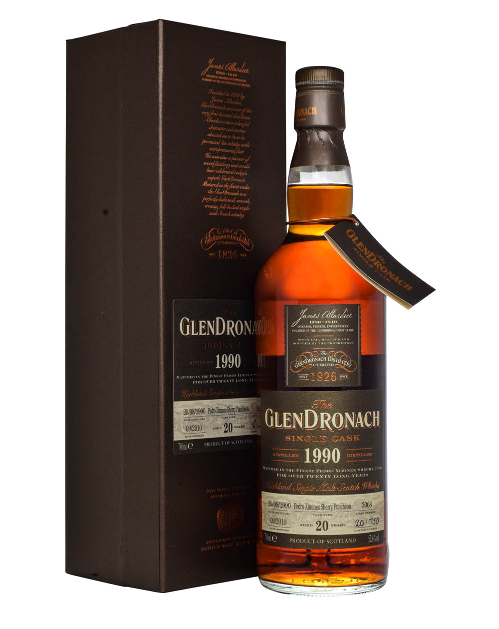 Glendronach 20 Years Old Single Cask 1990 Box Musthave Malts MHM