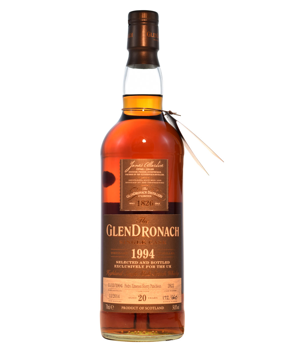 Glendronach Single Cask 1994 Cask #2822 (20 Years Old) Musthave Malts MHM