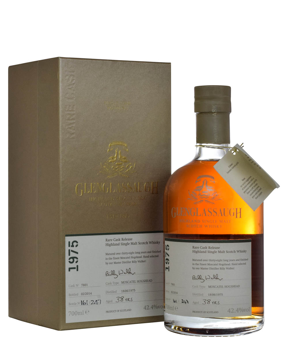 Glenglassaugh 38 Years Old 1975 Moscatel Hogshead Box Musthave Malts MHM