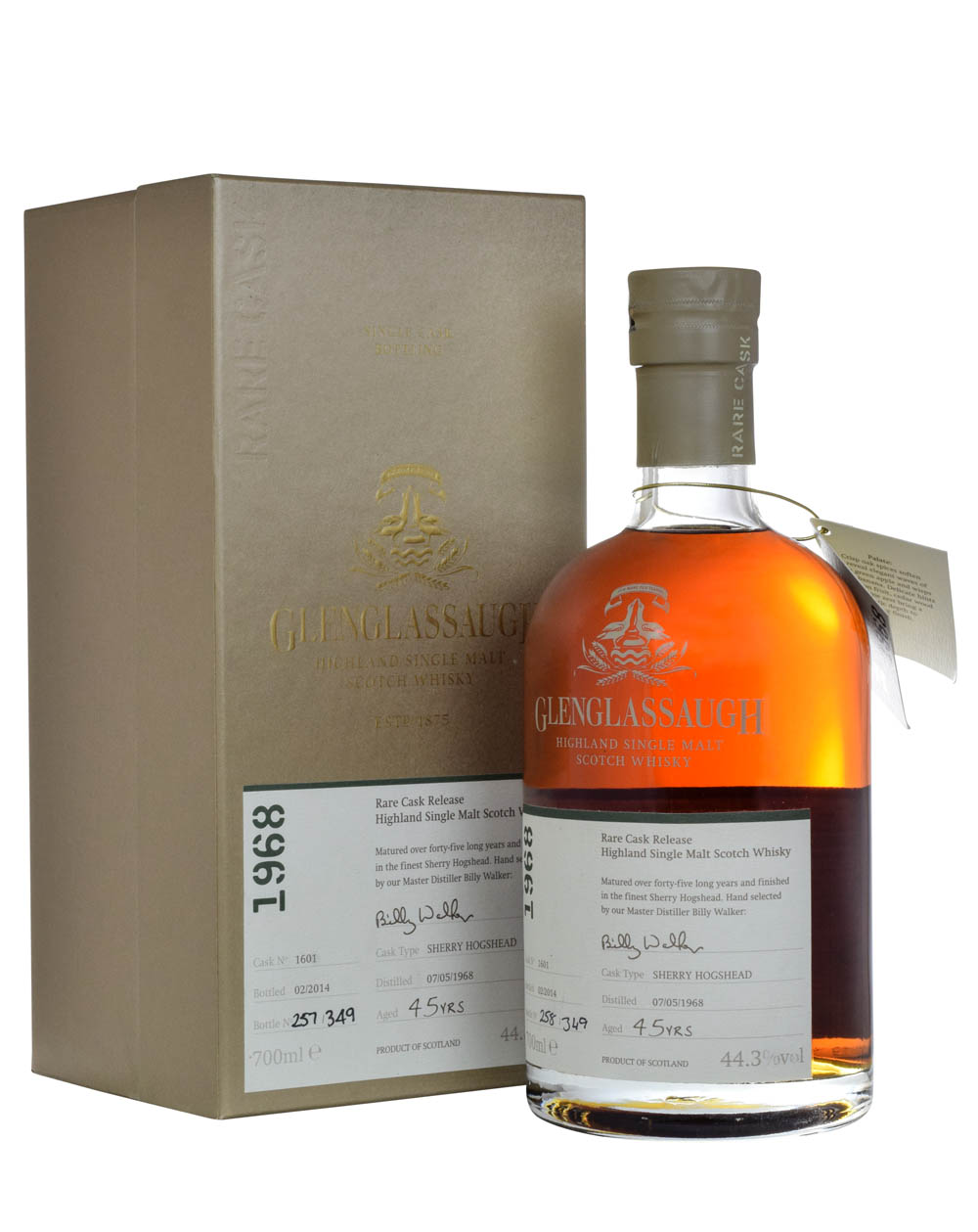 Glenglassaugh 45 Years Old 1968 Sherry Hogshead Box Musthave Malts MHM