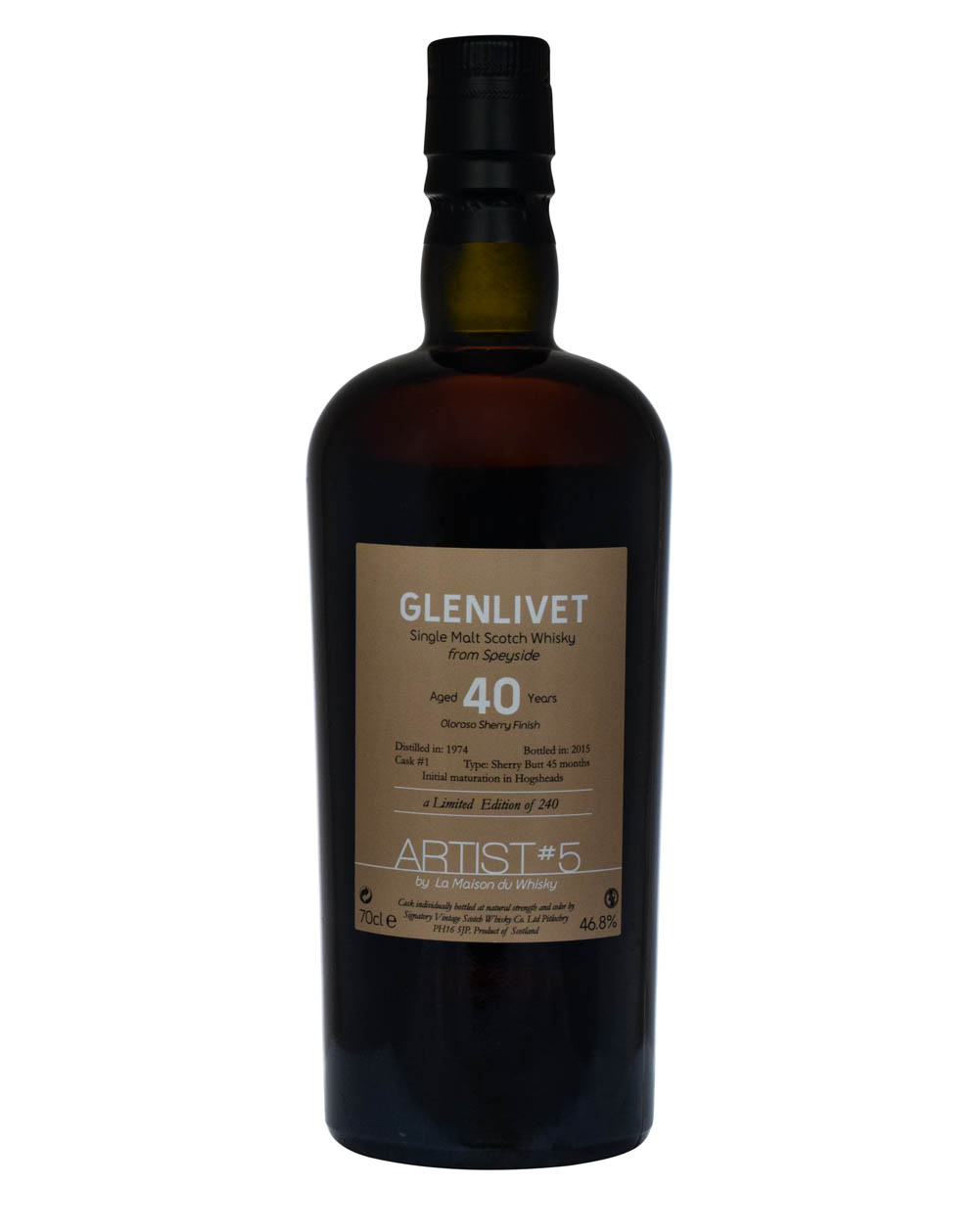Glenlivet 40 Years Old La Maison Du Whisky Artis #5 1974 Front Musthave Malts MHM