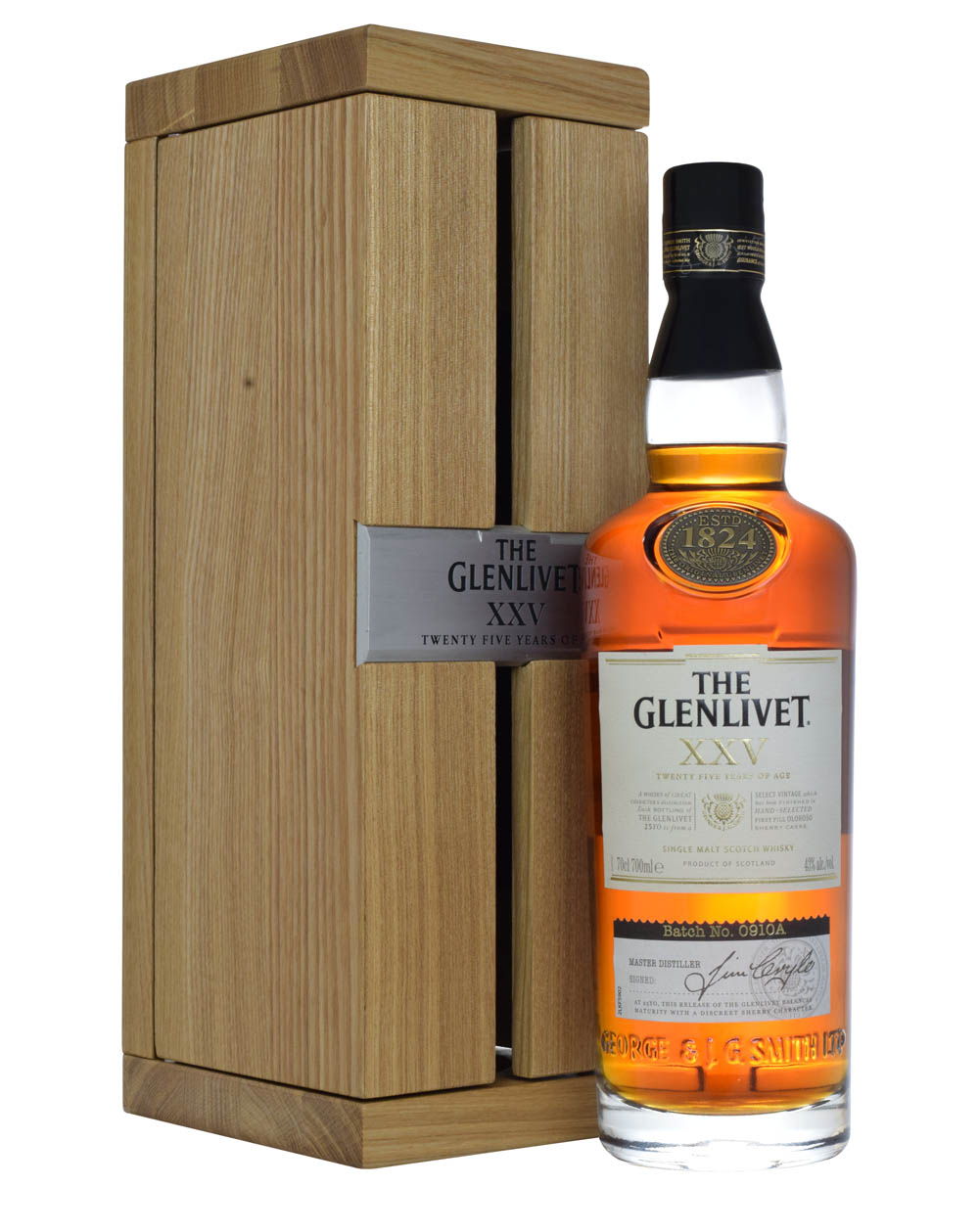 Glenlivet XXV 25 Years Old Batch 0910A Box Musthave Malts MHM