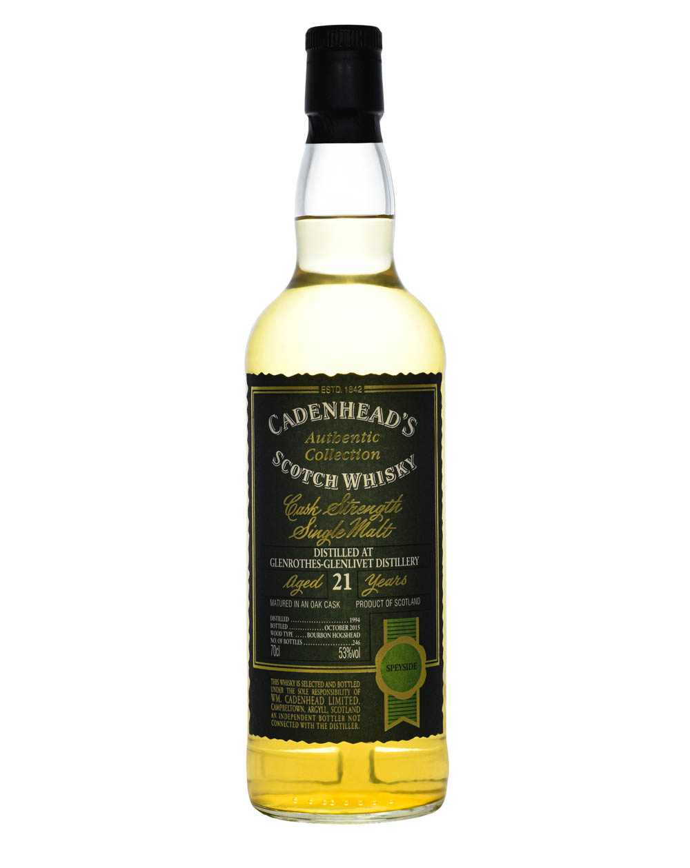 Glenrothes 21 Years Old Cadenhead 1994 Musthave Malts MHM
