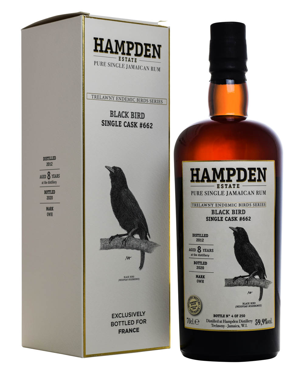 Hampden 8 Years Old Black Bird 2020 Single Cask 662 Box Musthave Malts MHM