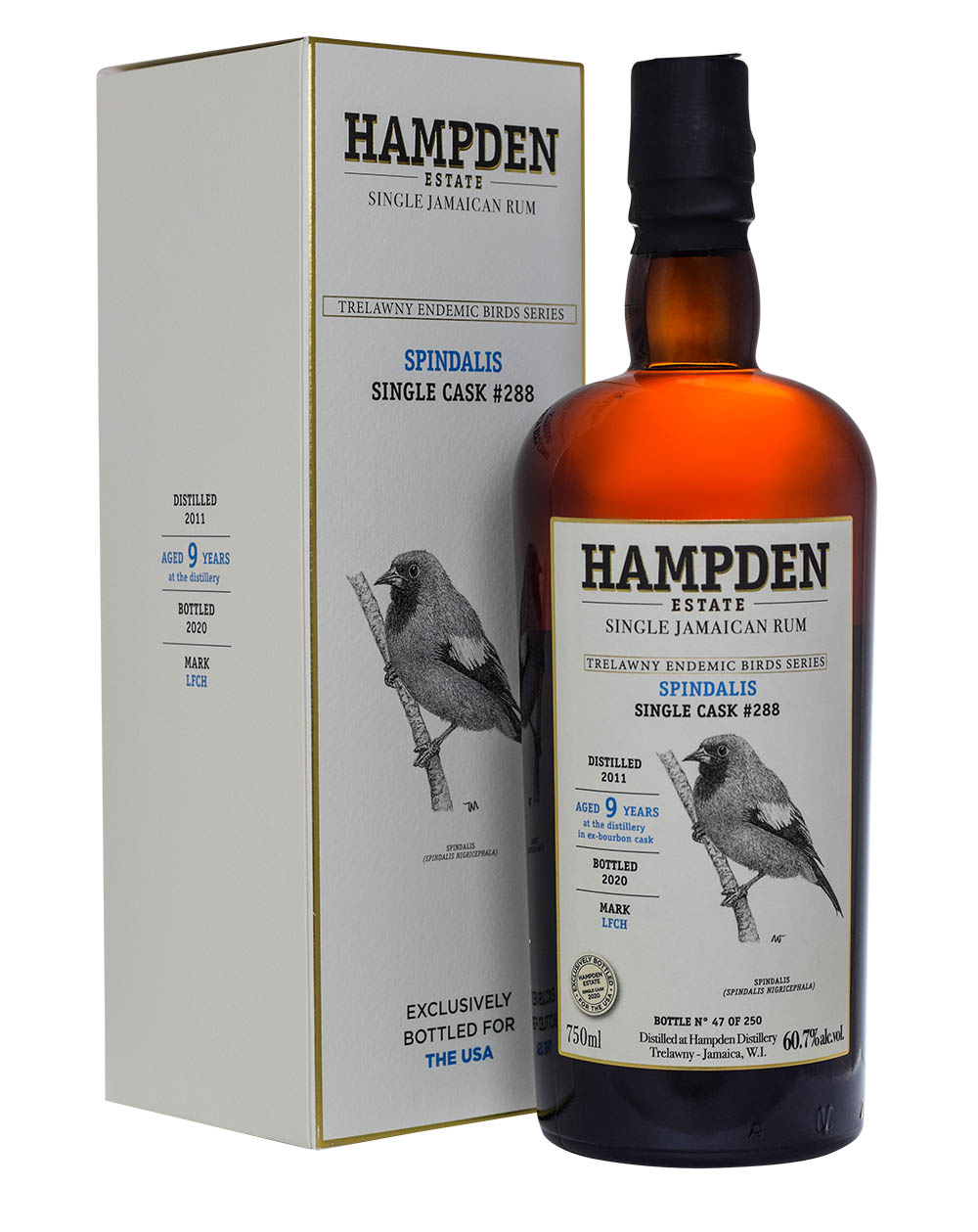 Hampden Bird Series Spindalis Cask 288 9 Years Old Box Musthave Malts MHM