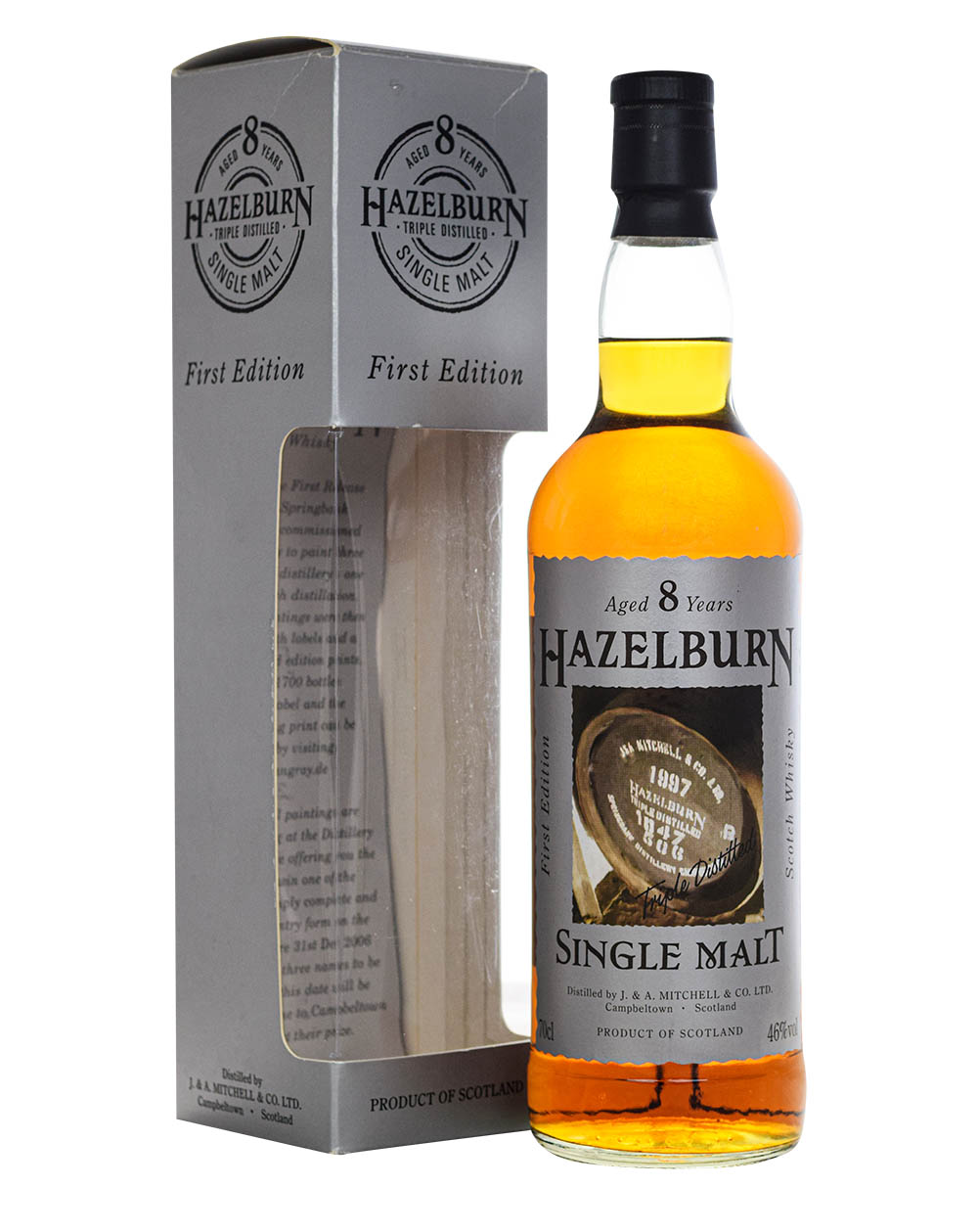 Hazelburn 8 Years Old First Edition Barrel Label Edition Box Musthave Malts MHM