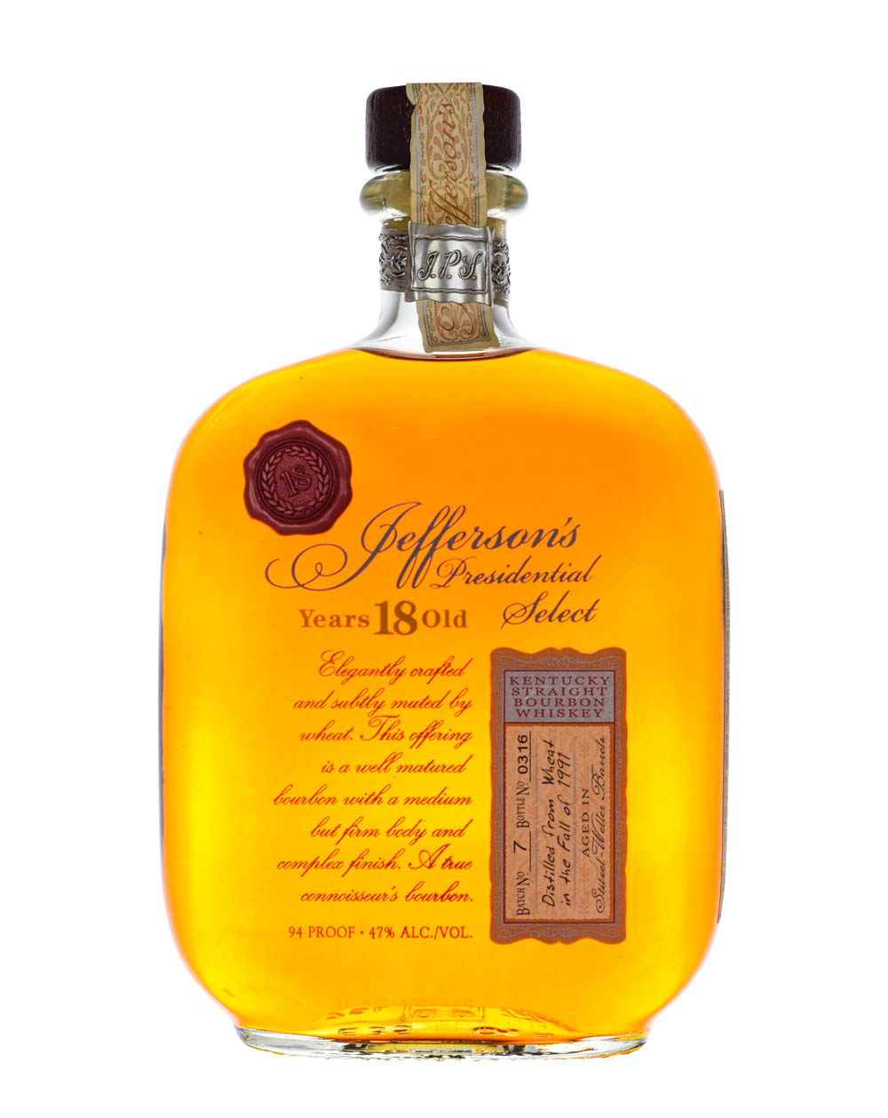 Jefferson's Presidential Select 18 Years Old Batch 7 Musthave Malts MHM