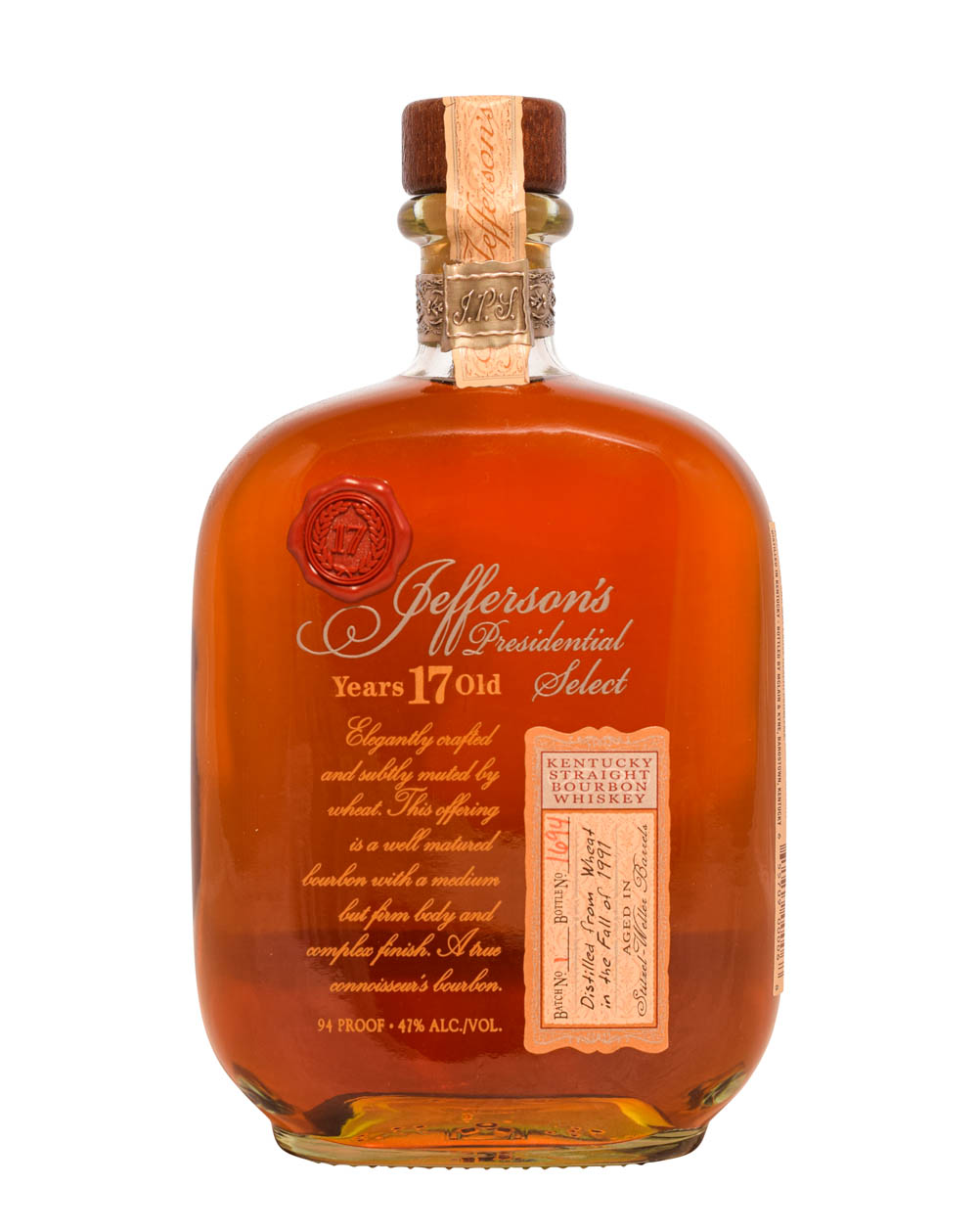 Jefferson’s Presidential Select 1991 Batch 1 (17 Years Old) Musthave Malts MHM