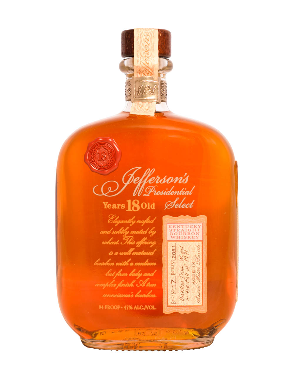 Jefferson’s Presidential Select 1991 Batch 17 (18 Years Old) Musthave Malts MHM
