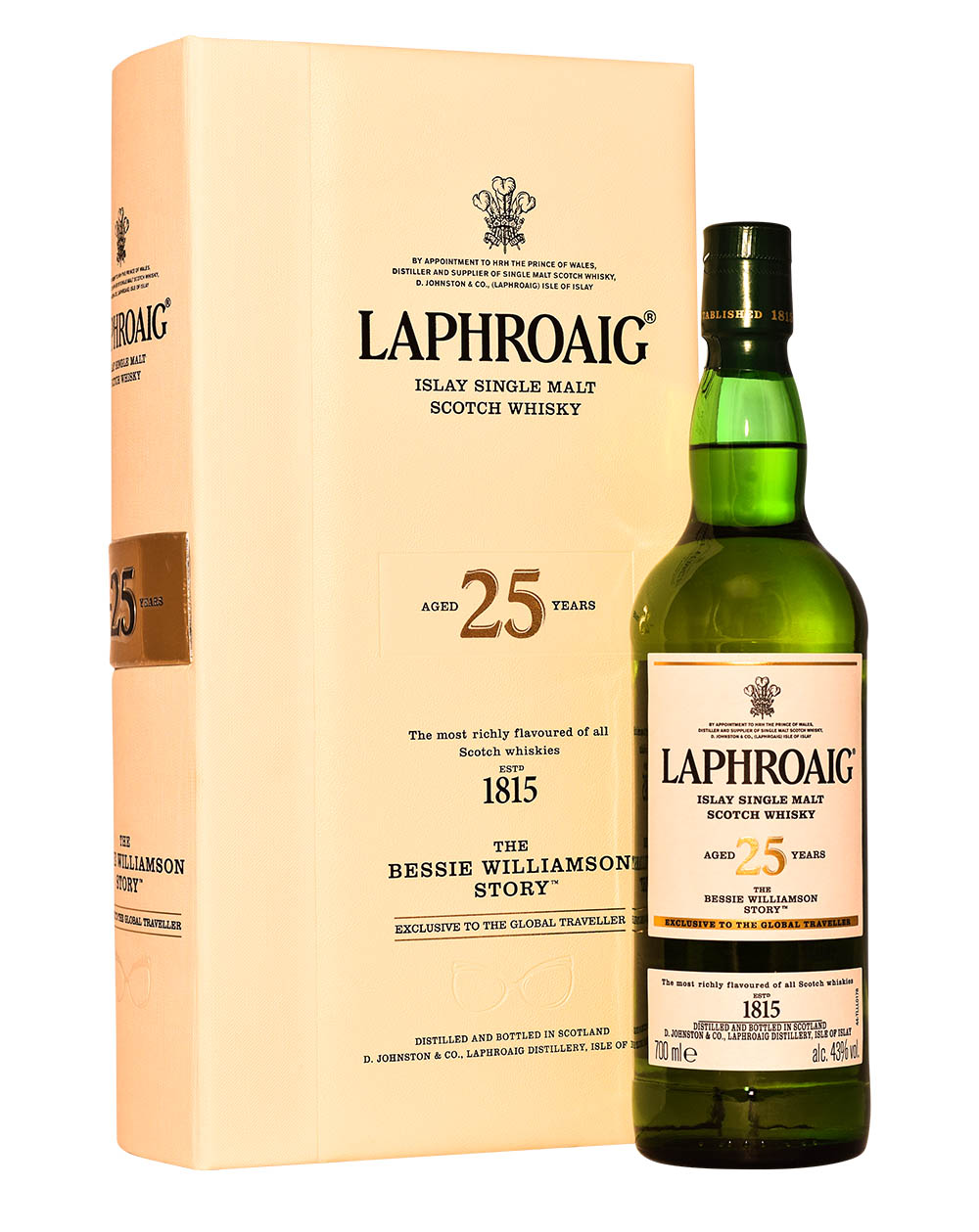 Laphroaig The Bessie Williamson Story (25 Years Old) Book Musthave Malts MHM