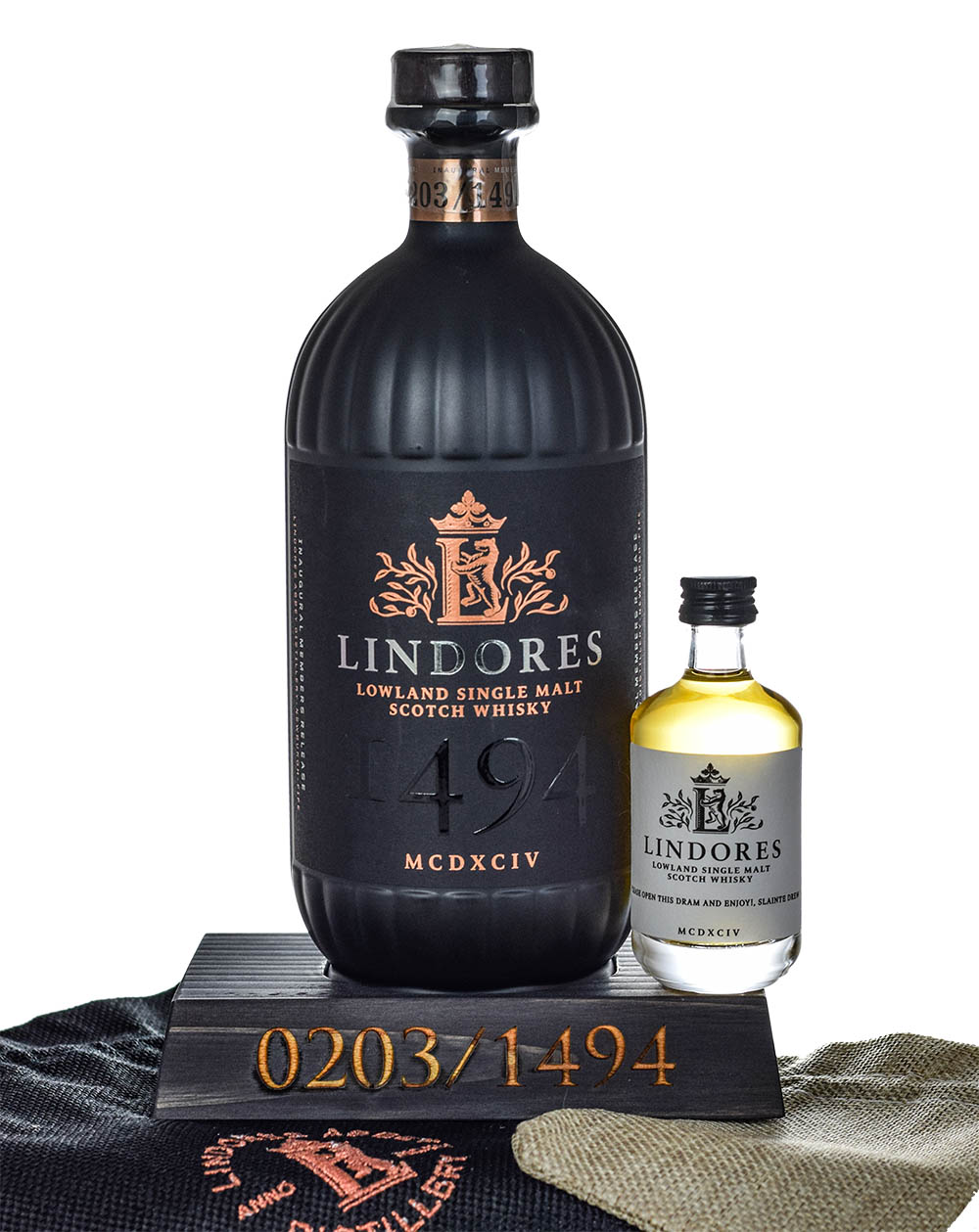 Lindores Abbey 1494 Inaugural Members Release Bag Mini Musthave Malts MHM