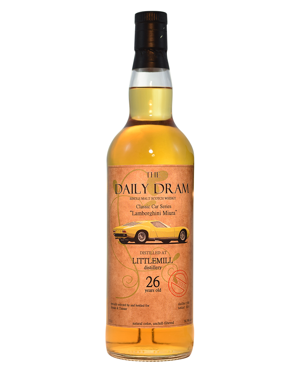 Littlemill 1988 - Daily Dram Classic Cars Series Musthave Malts MHM