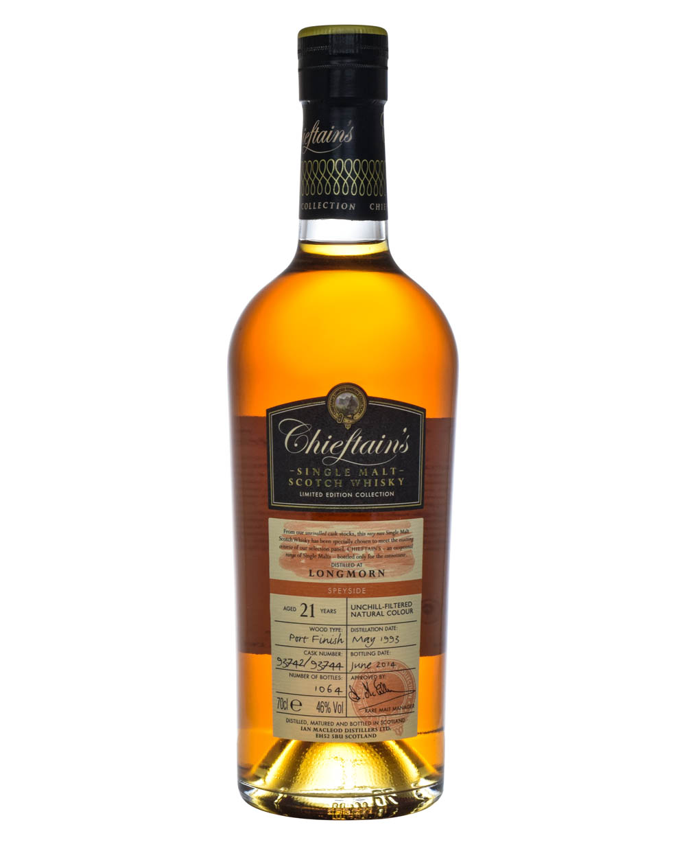 Longmorn 21 Years Old 1993 Chieftain's Musthave Malts MHM