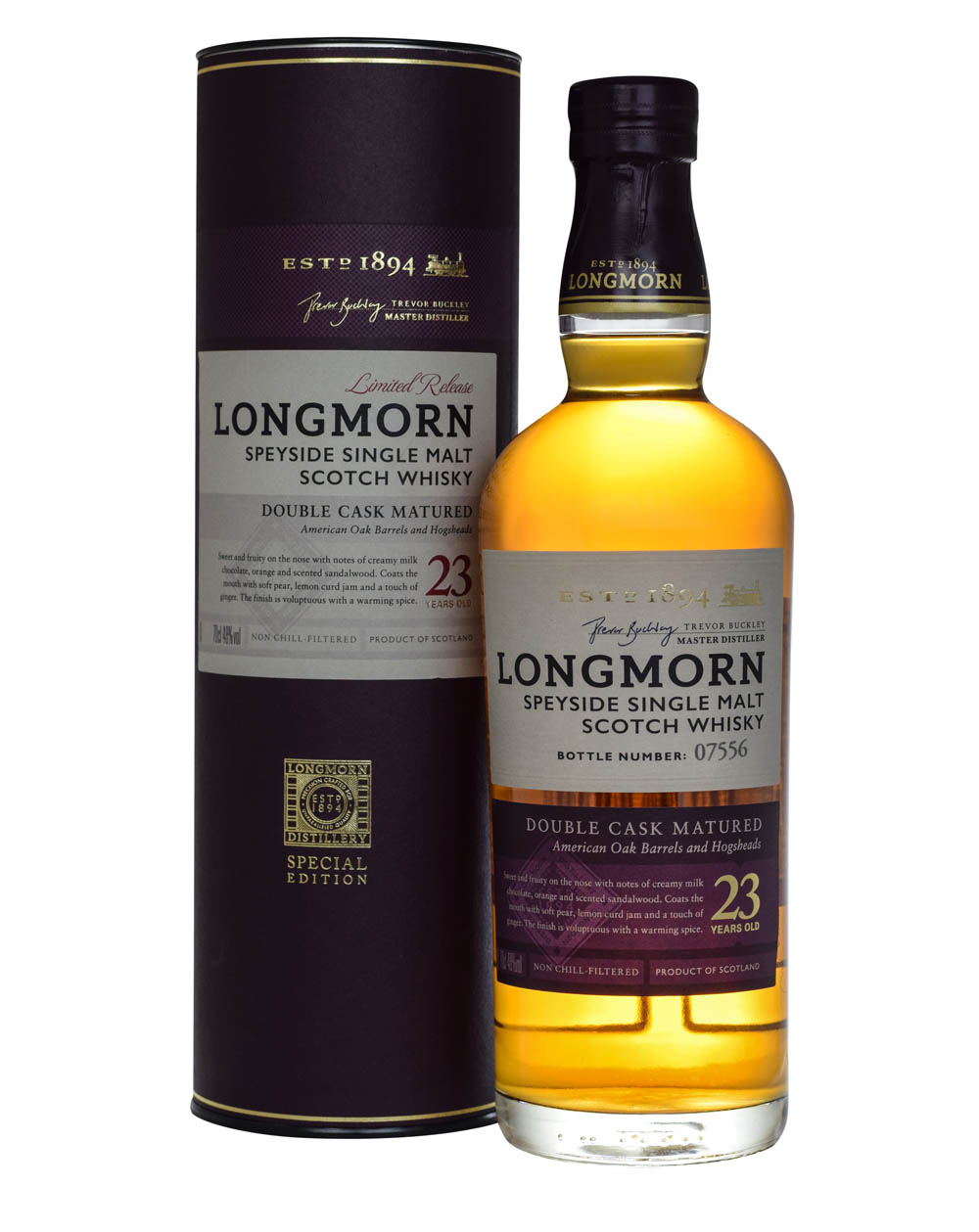 Longmorn 23 Years Old Double Cask Matured Tube Musthave Malts MHM