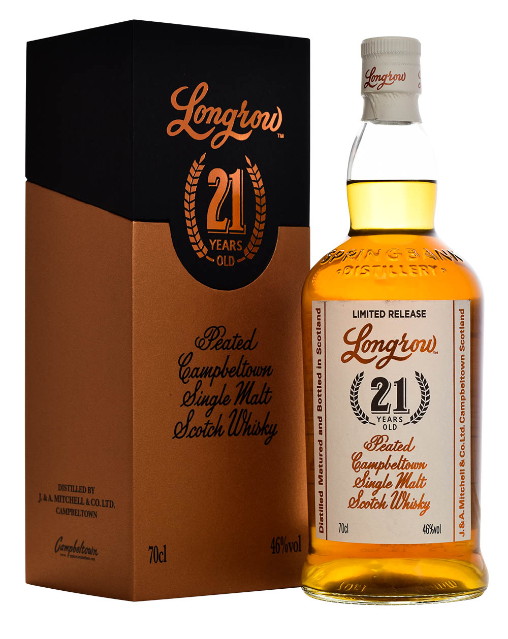 Longrow 21 Years Old Peated Campbeltown Single Malt Box Musthave Malts
