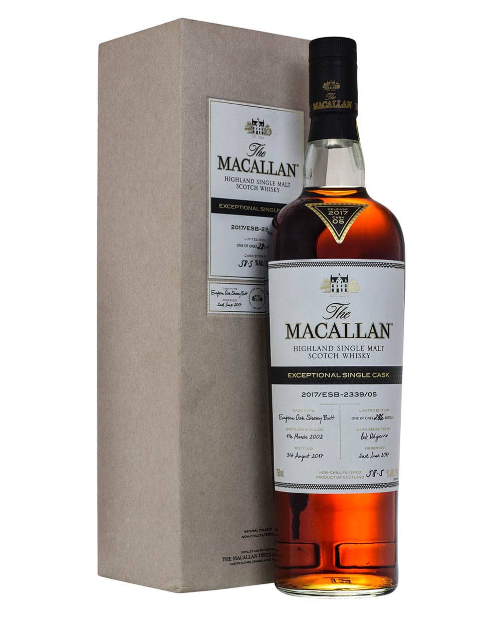 Macallan Exceptional Single Cask 2002-2017 Box Musthave Malts MHM