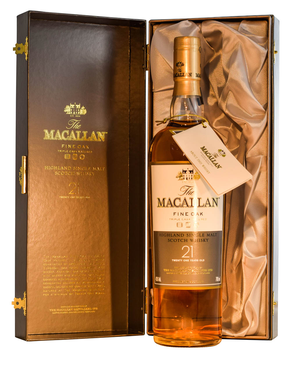 Macallan Fine Oak Three Barrel Label (21 Years Old) Box Musthave Malts MHM