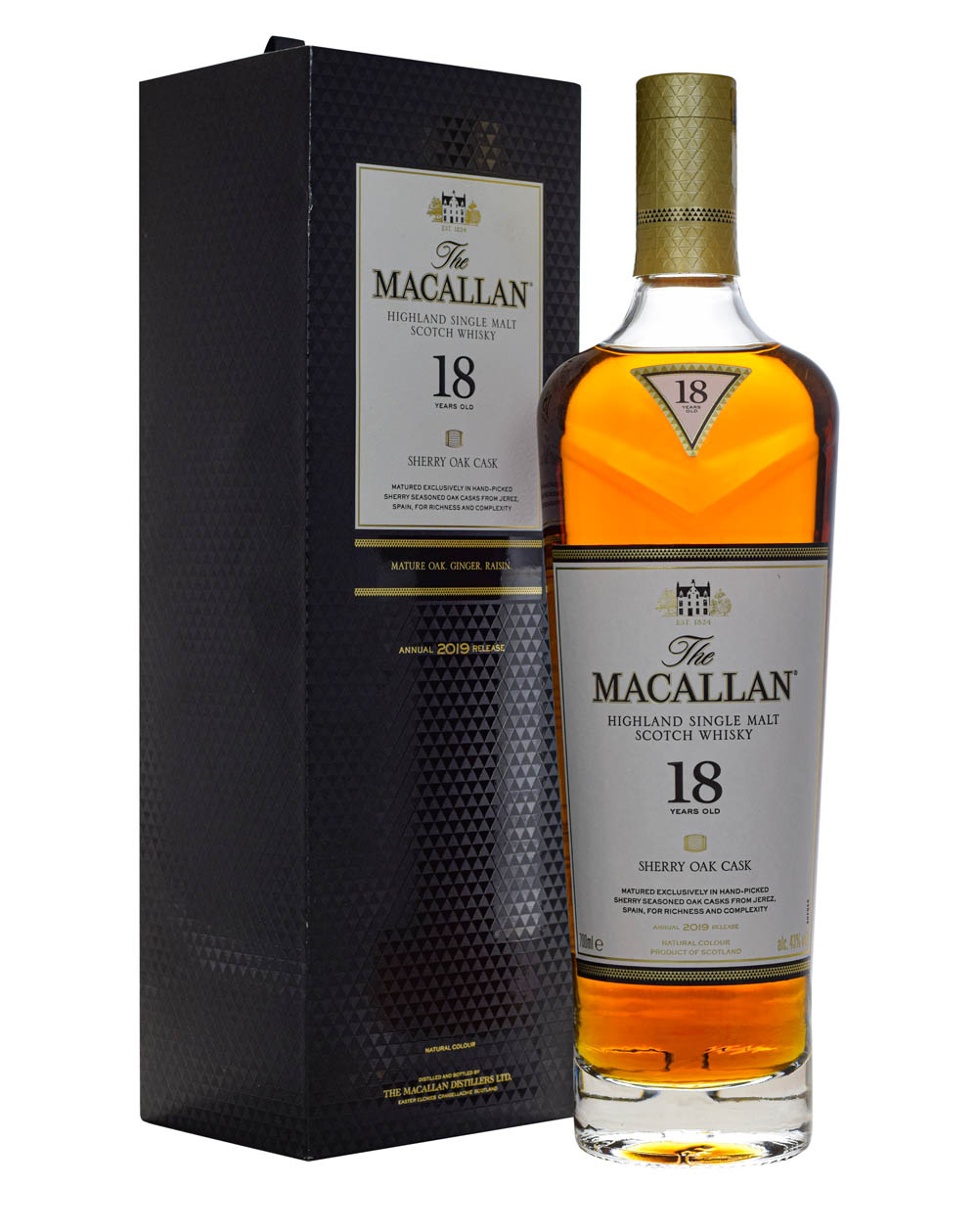 Macallan Sherry Oak 18 Years Old 2019 Box Musthave Malts MHM